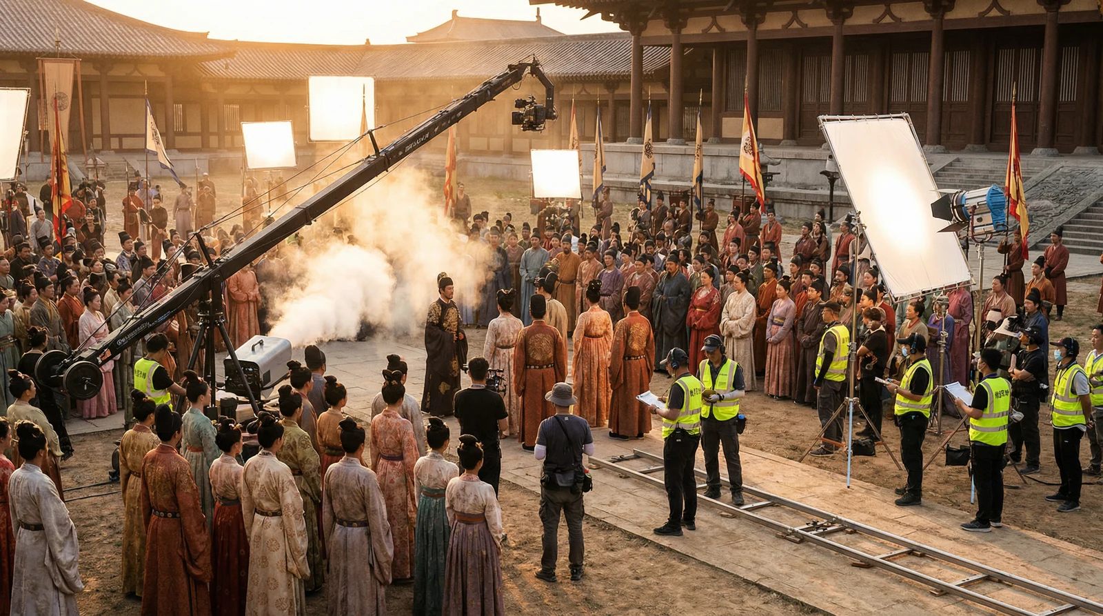 萝莉岛古装大片拍摄现场幕后花絮