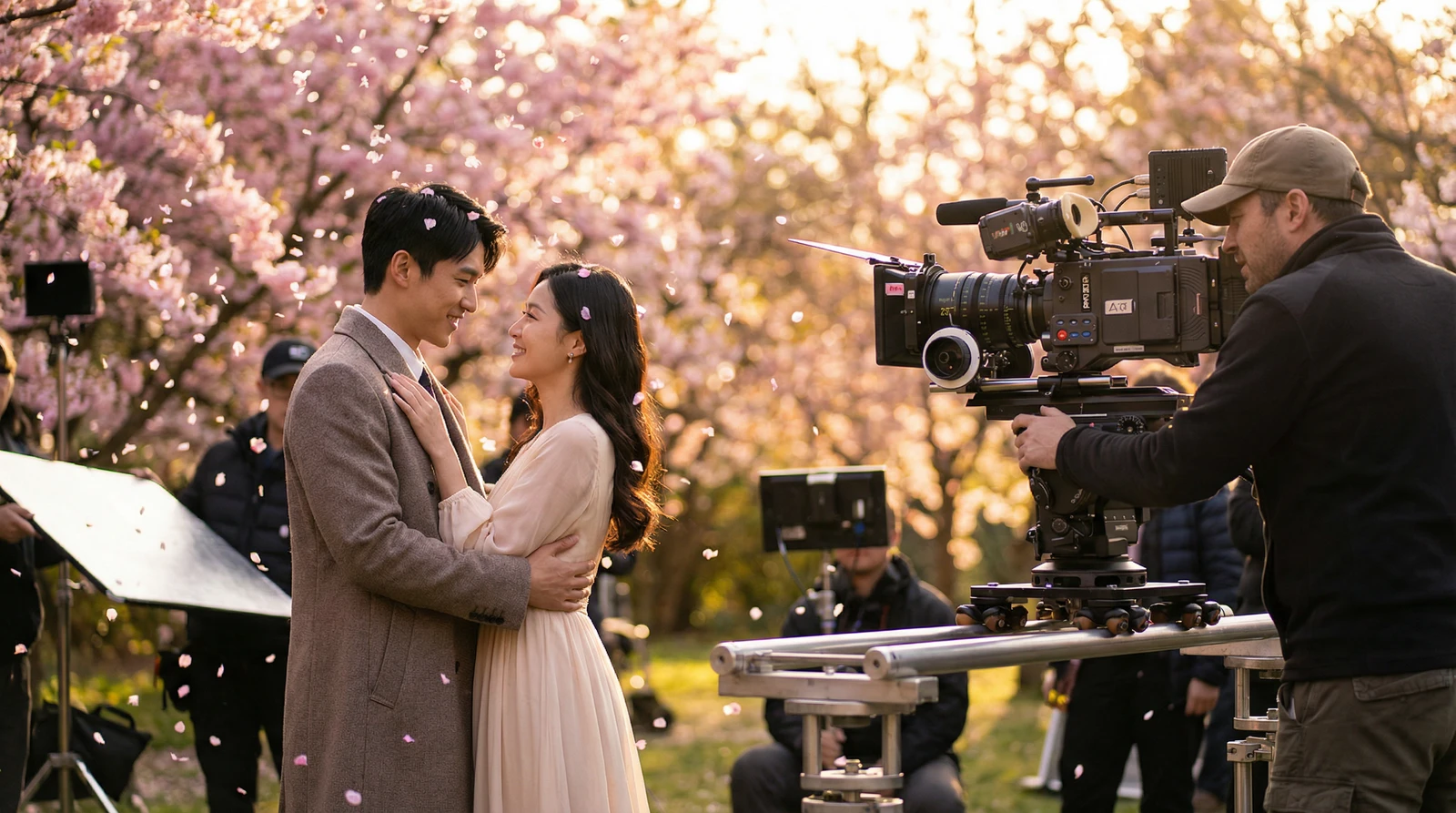 萝莉岛萝莉岛栏目樱花园浪漫场景拍摄花絮